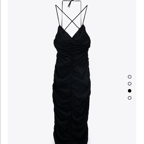 Zara DRAPED DRESS WITH OPEN BACK - Picture 2 of 6